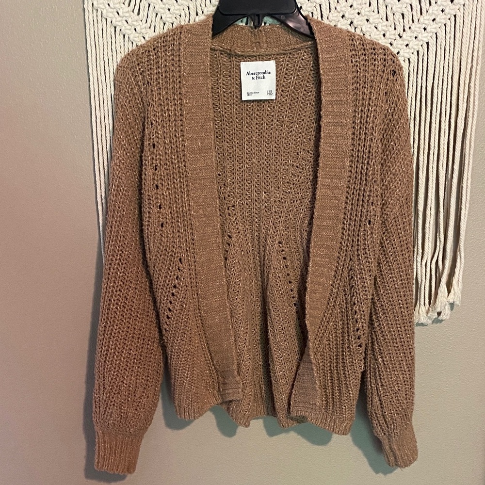 Abercrombie & Fitch Women's Tan Cardigan